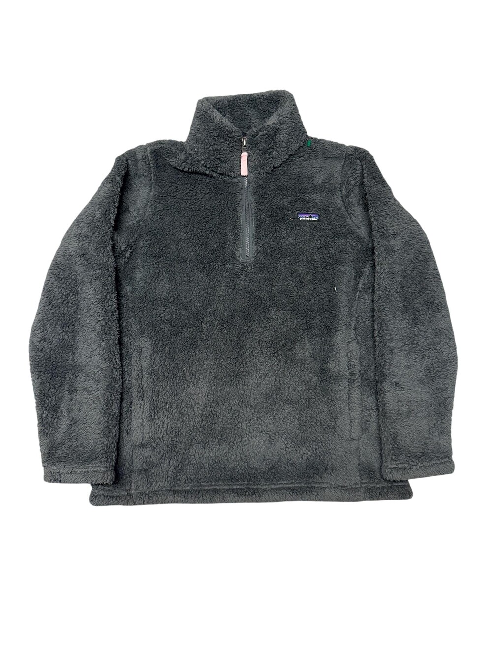 Patagonia Sherpa Fleece Sweatshirt Girls XL Gray Los Gatos 1/4 Zip Pullover